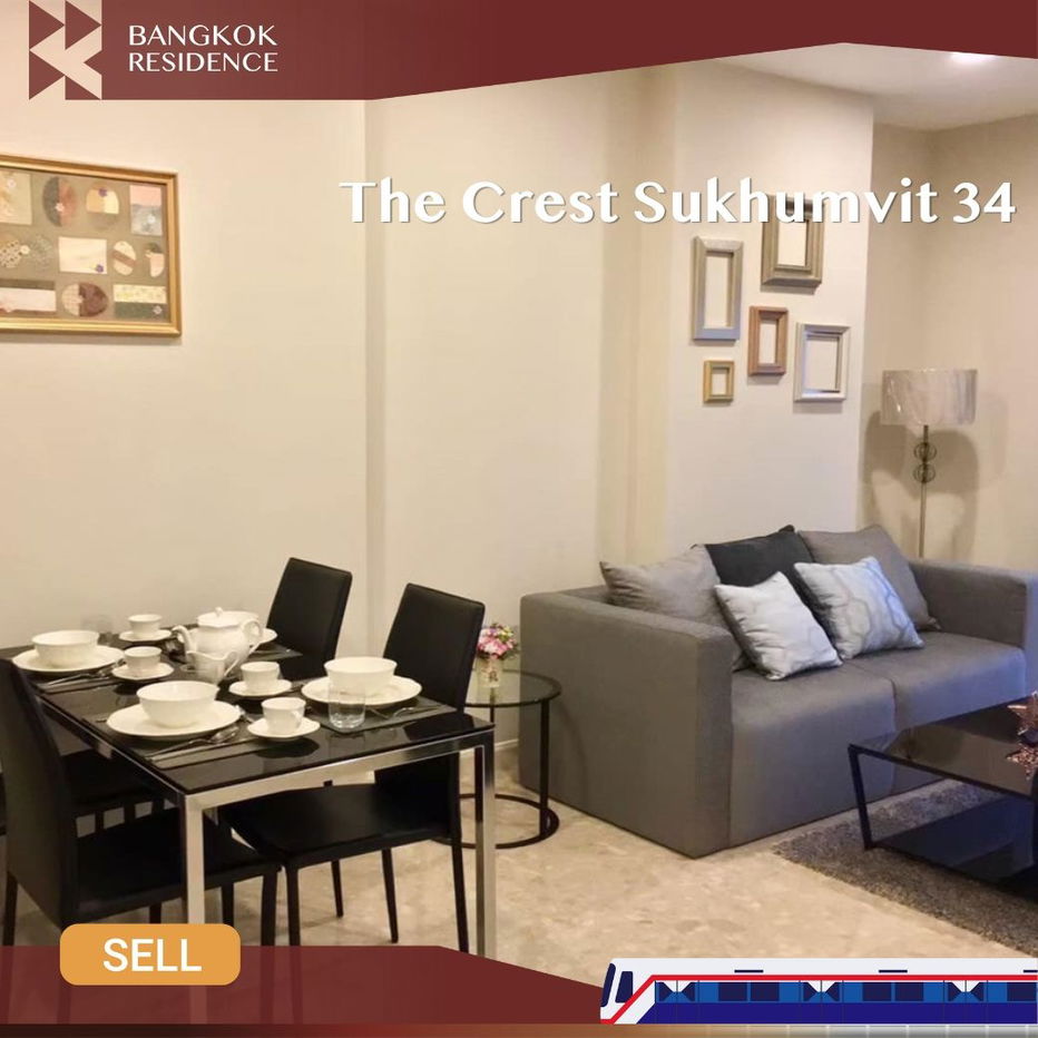 picture ðĨ Hurry! Spacious 2 Bedroom Unit at The Crest Sukhumvit 34 - Prime Thonglor Location, Near BTS Thong Lo - 1/8