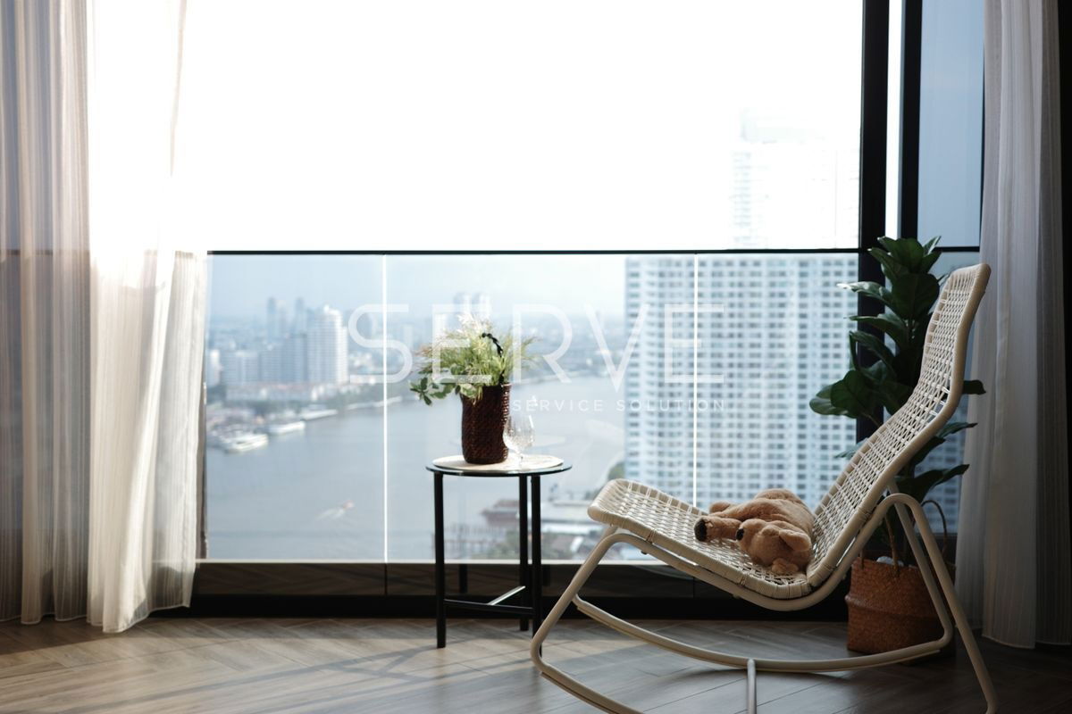 picture 🔥63K🔥- 2 Beds Nice Room 78.80 sq.m. High Fl. 25+ Good Location Close to Asiatique Riverfront at Chapter Charoennakhon Riverside Condo / For Rent - 10/11