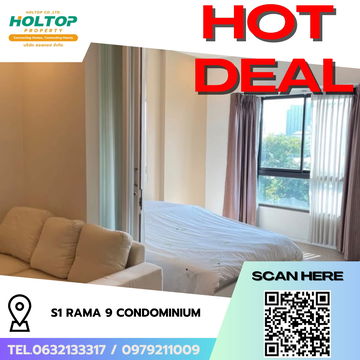 #R7851 🎉 261168 ให้เช่าคอนโด S1 Rama 9 Condominium
