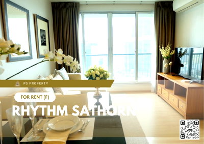 คอนโดให้เช่า : ให้เช่า 🔥 Rhythm Sathorn 🔥 เฟอร์นิเจอร์ และ เครื่องใช้ไฟฟ้าครบ ใกล้ โรงพยาบาลเซนต์หลุยส์