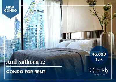 เช่าคอนโด BTS เซนต์หลุยส์ : Anil Sathorn 12 | ราคา 45,000 บาท | ห้องสวย วิวดี  เฟอร์นิเจอร์ครบ พร้อมเข้าอยู่