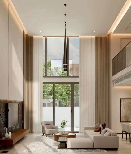 รูป ให้เช่าบ้านเดี่ยว 3 ชั้น โครงการไฮด์พาร์ค การ์เด้น ประชาอุทิศ 19 ดอนเมือง ระดับลักซ์ชัวรี่ สไตล์ Modern Tropical - รูปที่ 2/10