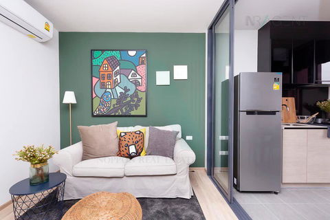 🔺 ขายคอนโด เดอะ เบส การ์เดน-พระราม 9 อาคาร 1 ชั้น 23 1 ห้องนอน ขนาด 31 ตรม ใกล้ A-Link Square