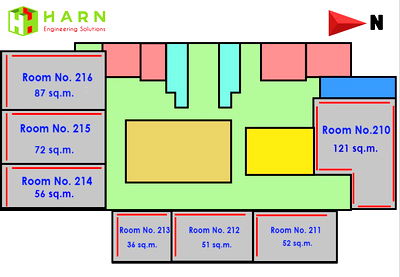 เช่าสำนักงาน เขตห้วยขวาง : ปล่อยเช่าออฟฟิศชั้น 2 ขนาด 72 ตารางเมตร ใช้เป็นโฮมออฟฟิศ หรือ สำนักงานขนาดเล็ก ห้อง 215 บรรยากาศเงียบสงบ