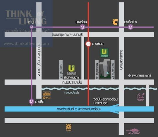 picture For Rent-U Delight 3 Prachachuen-Bangsue Condo Area 30 Sq.m. - 12/13