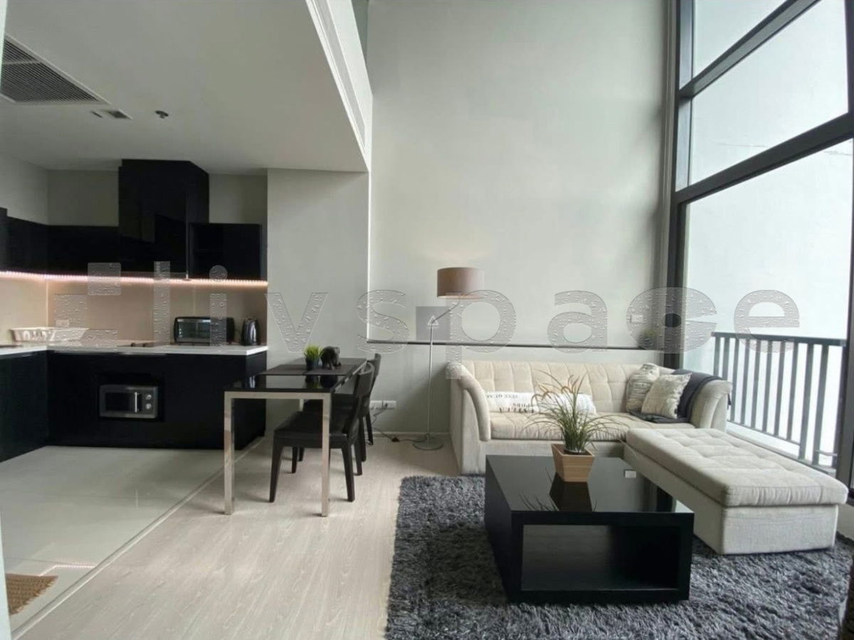 picture ▚ LD219ツ For Rent Rhythm Sukhumvit 44/1 [BTS Phra Khanong] 1 Bed Duplex ⭐ Stunning Unit! Unblocked View, High Ceiling 43k  - 1/8