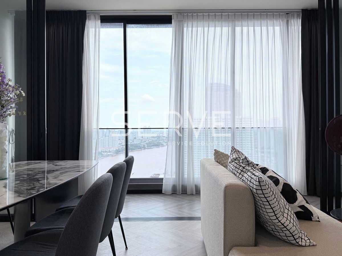 picture 🔥63K🔥- 2 Beds Nice Room 78.80 sq.m. High Fl. 25+ Good Location Close to Asiatique Riverfront at Chapter Charoennakhon Riverside Condo / For Rent - 2/11