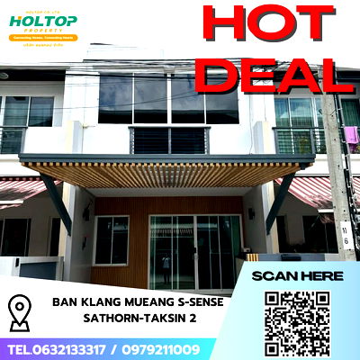 Townhouses for rent Phet Kasem Road : #R7848 🎉 261168 House for rent Ban Klang Mueang S-Sense Sathorn-Taksin 2