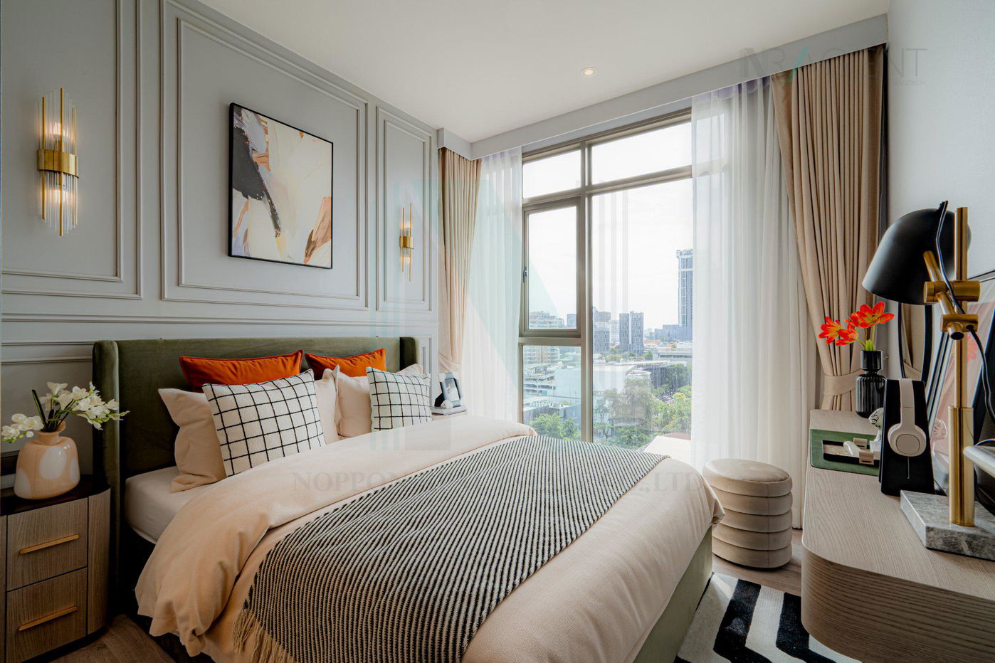 picture 🔺 For Rent Condo RHYTHM EKKAMAI ESTATE Building 1, Floor 12,2 bed room, Room size 82 sqm - 3/8