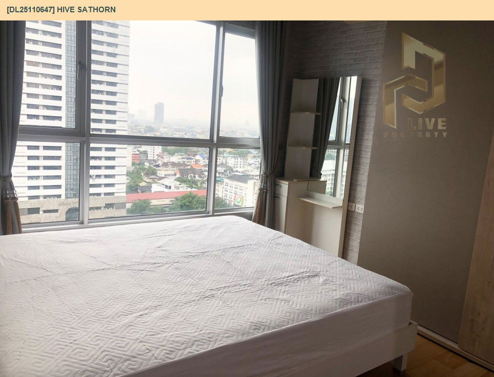 รูป DL25110647 ให้เช่าคอนโด ไฮฟ์ สาทร (Hive Sathorn) ใกล้ BTS กรุงธนบุรี พร้อมเข้าอยู่ โทรด่วน 0653619502 LineID @534wlwof - รูปที่ 4/13