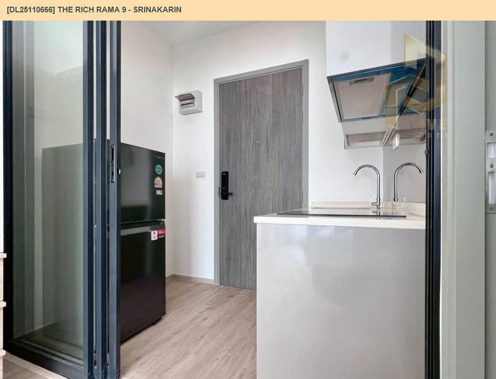 รูป DL25110666 ให้เช่าคอนโด เดอะริช พระราม 9 - ศรีนครินทร์ (The Rich Rama 9 - Srinakarin) ใกล้ AIRPORT RAIL LINK หัวหมาก พร้อมเข้าอยู่ โทรด่วน 0614453194 LineID @162cjixi - รูปที่ 8/10