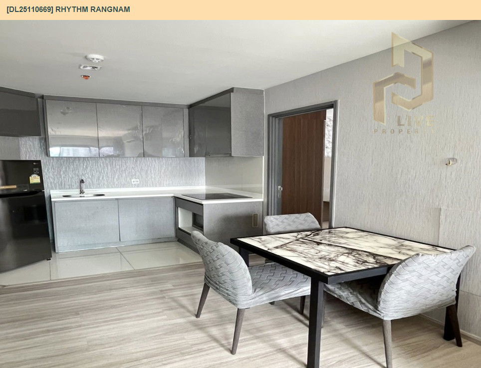 รูป DL25110669 ให้เช่าคอนโด ริธึ่ม รางน้ำ (Rhythm Rangnam) ใกล้ BTS อนุสาวรีย์ชัยสมรภูมิ พร้อมเข้าอยู่ โทรด่วน 0614453194 LineID @162cjixi - รูปที่ 4/8