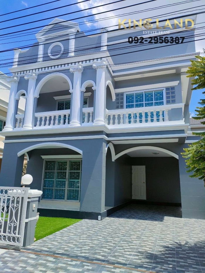 รูป 🔥 #ให้เช่าบ้านเดี่ยว2ชั้น หมู่บ้านสวนหลวงวิลล์ 3 ห้องนอน 2 ห้องน้ำ จอดรถได้ 3 คัน 💵ราคาเช่า 25,000 /เดือน - รูปที่ 2/9