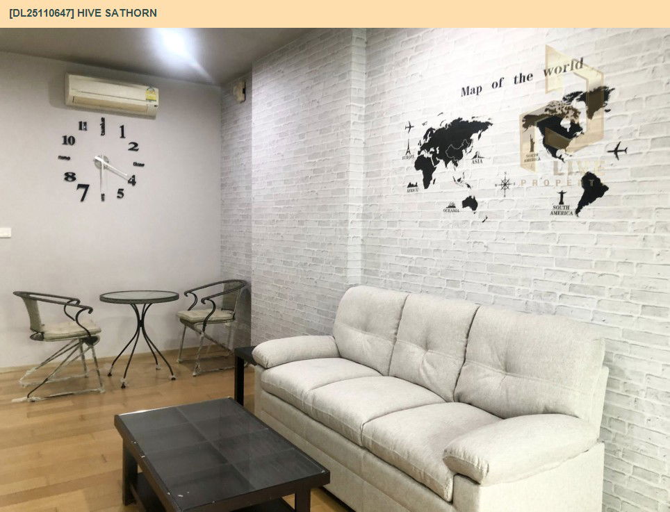 รูป DL25110647 ให้เช่าคอนโด ไฮฟ์ สาทร (Hive Sathorn) ใกล้ BTS กรุงธนบุรี พร้อมเข้าอยู่ โทรด่วน 0653619502 LineID @534wlwof - รูปที่ 6/13