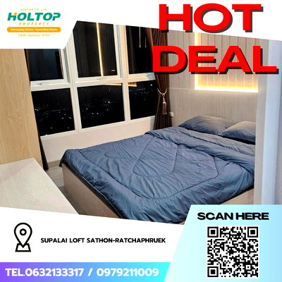 Condos for rent : #Z3356💥 261168🔥 Condo for rent: Supalai Loft Sathon-Ratchaphruek