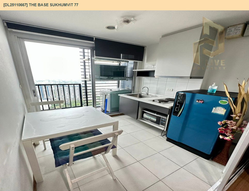 รูป DL25110667 ให้เช่าคอนโด เดอะ เบส สุขุมวิท 77 (The Base Sukhumvit 77) ใกล้ BTS อ่อนนุช พร้อมเข้าอยู่ โทรด่วน 0614453194 LineID @162cjixi - รูปที่ 4/5