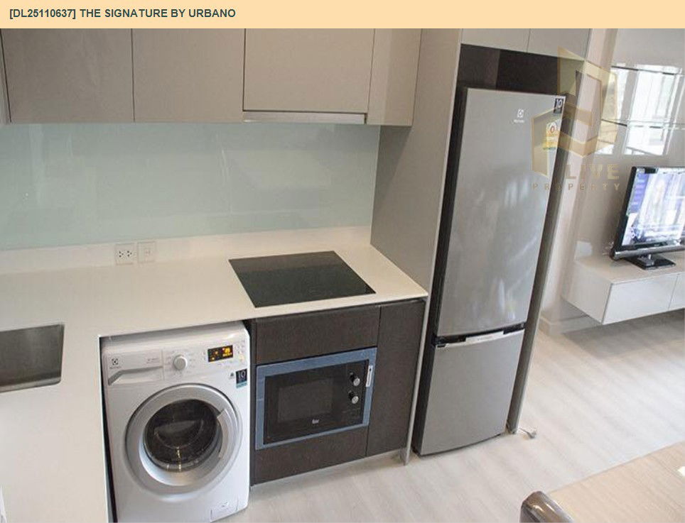 รูป DL25110637 ให้เช่าคอนโด เดอะ ซิกเนเจอร์ บาย เออร์บาโน่ (The Signature by URBANO) ใกล้ BTS สะพานควาย พร้อมเข้าอยู่ โทรด่วน 0800343450 LineID @655ebbvc - รูปที่ 4/8