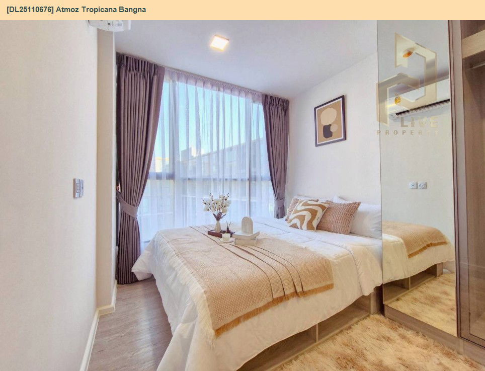 picture DL25110676 Condo for rent, Atmoz Tropicana Bangna near -, ready to move in, call urgently 0638692663 LineID @897iyzll - 3/10