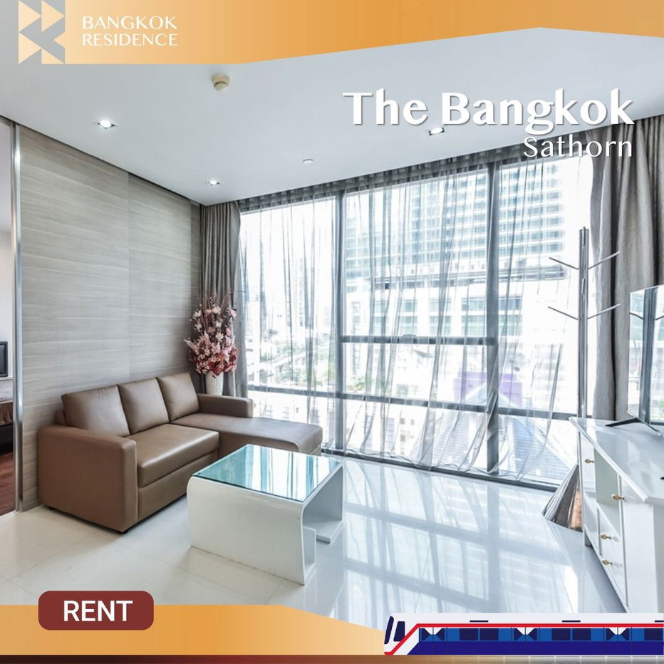 picture The Bangkok Sathorn 🌟 Elegant Unit with Fully Furnished 💥 Near BTS Surasak - 1/12