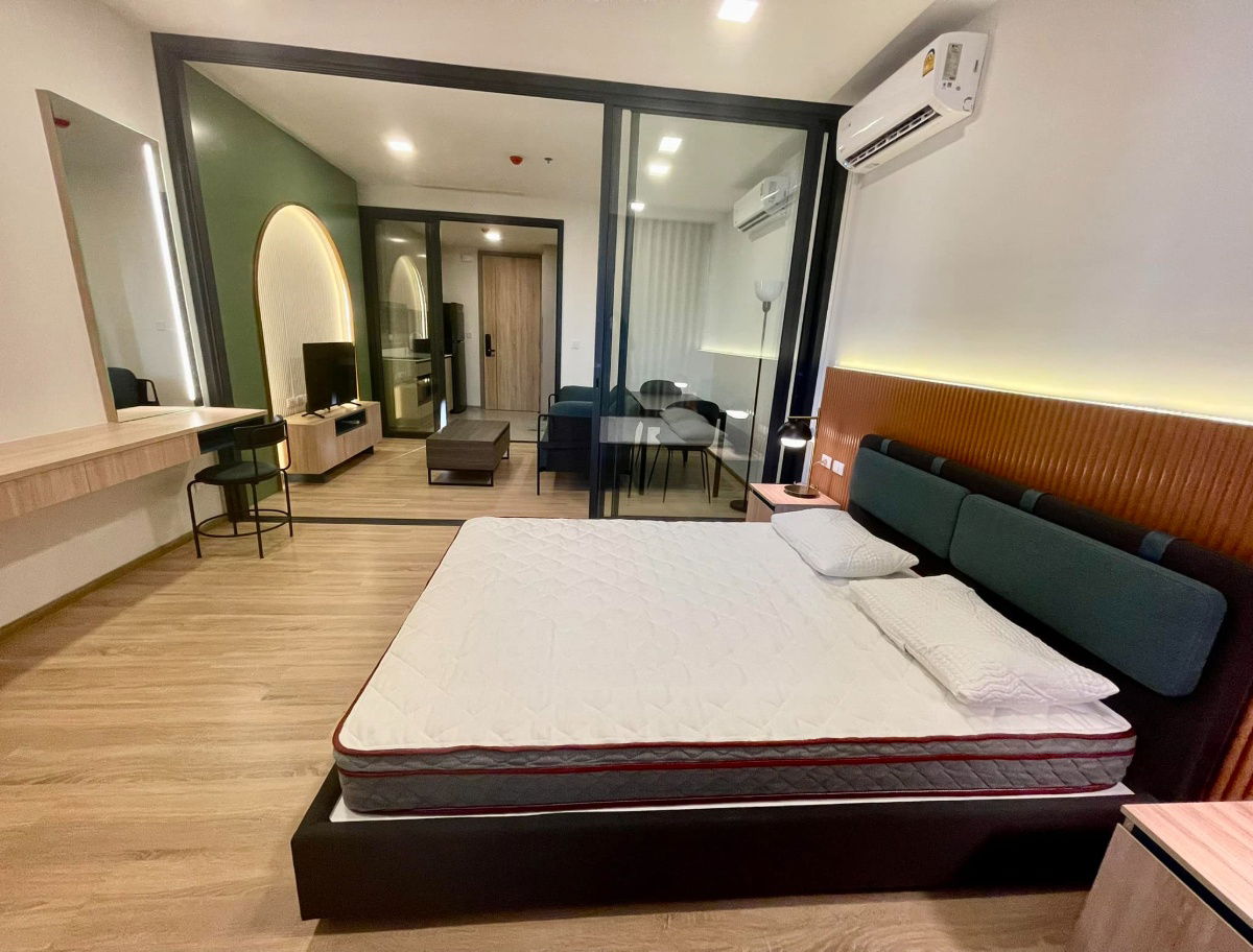 picture XT Phayathai【𝐑𝐄𝐍𝐓】🔥Light-toned wood furniture mixed with modern designs makes the room look bright, clean🔥 Contact Line ID: @hacondo - 3/10