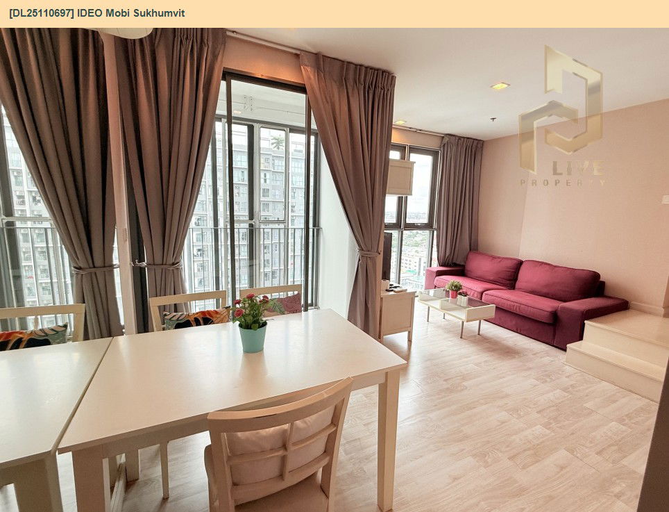 picture DL25110697 Condo for rent, IDEO Mobi Sukhumvit near BTS On Nut, ready to move in, call urgently 0638692663 LineID @655ebbvc - 3/9