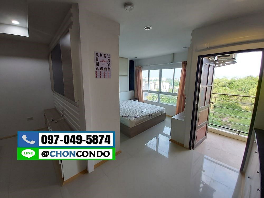 รูป The Room Condo บางแสน ชลบุรี ชั้น4 ใกล้ตลาดปาร์คอิน --------------------Tel/Line 097-049-5874 (FB:@Bangsaen4rent) - รูปที่ 5/13
