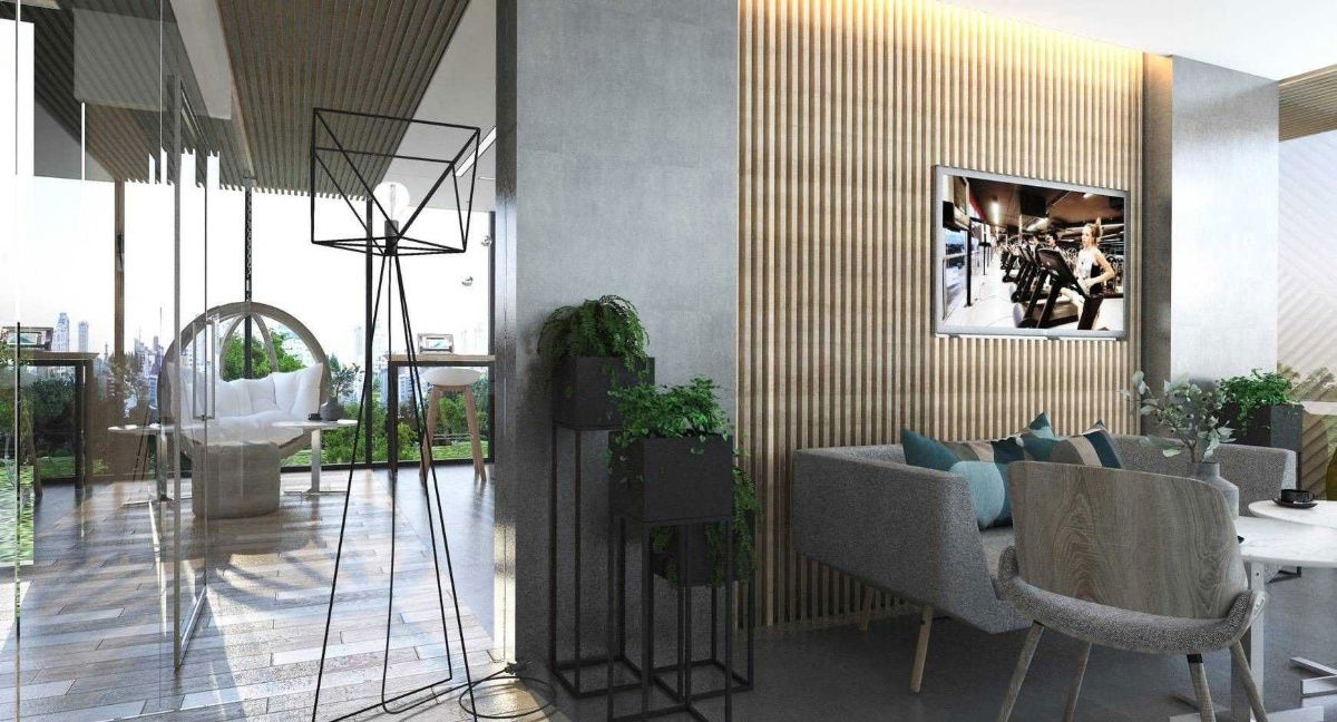 picture ðĨUrgent rentðĨALIVE SUKHUMVIT 76 Building A 3rd floor New room, fully furnished ð Size 35.34 sqm, 2 bedrooms, 1 bathroom Line @bzprOperty - 33/42