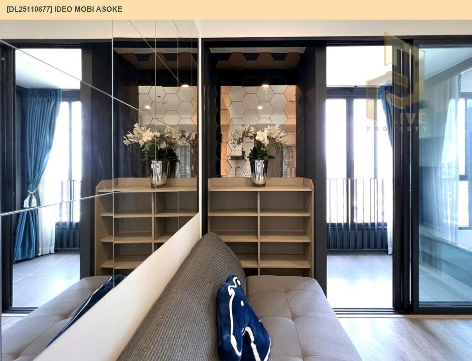 picture DL25110677 Condo for rent, IDEO Mobi Asoke near MRT เพชรบุรี, ready to move in, call urgently 0638692663 LineID @534wlwof - 7/10