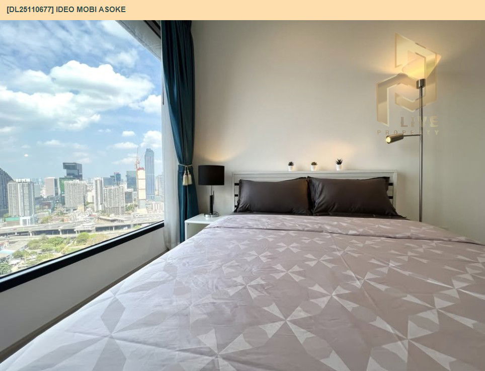 picture DL25110677 Condo for rent, IDEO Mobi Asoke near MRT เพชรบุรี, ready to move in, call urgently 0638692663 LineID @534wlwof - 3/10