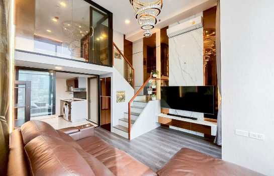 picture Condo for rent, Duplex 2 floors, corner room, Knightsbridge Space Ratchayothin, next to BTS Phahon Yothin 24, size 49 sq m, 14th floor - 5/11