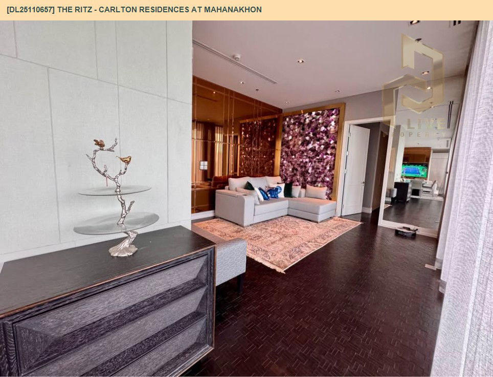 รูป DL25110657 ให้เช่าคอนโด เดอะ ริซท์ - คาร์ลตัน เรสซิเดนเซส แอท มหานคร (The Ritz - Carlton Residences at MahaNakhon) ใกล้ - พร้อมเข้าอยู่ โทรด่วน 0638692663 LineID @897iyzll - รูปที่ 7/22