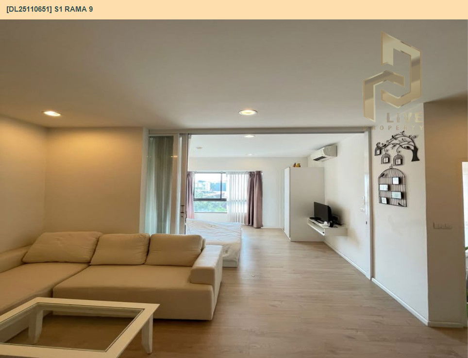 รูป DL25110651 ให้เช่าคอนโด เอส วัน พระราม 9 (S1 Rama 9 ) ใกล้ ARL หัวหมาก พร้อมเข้าอยู่ โทรด่วน 0653619502 LineID @534wlwof - รูปที่ 3/6