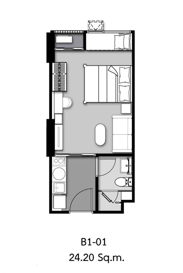picture Park Origin Phayathai – IP Program Urgent Sale! Below Market Price 1-Bedroom | 24 sq.m. | 18th Floor - 3/41