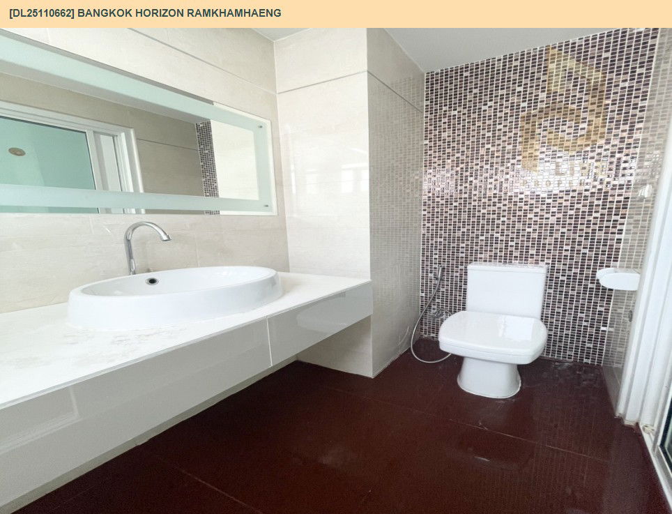 รูป DL25110662 ให้เช่าคอนโด แบงค์คอก ฮอไรซอน รามคำแหง (Bangkok Horizon Ramkhamhaeng) ใกล้ ARL หัวหมาก พร้อมเข้าอยู่ โทรด่วน 0800343450 LineID @655ebbvc - รูปที่ 6/6