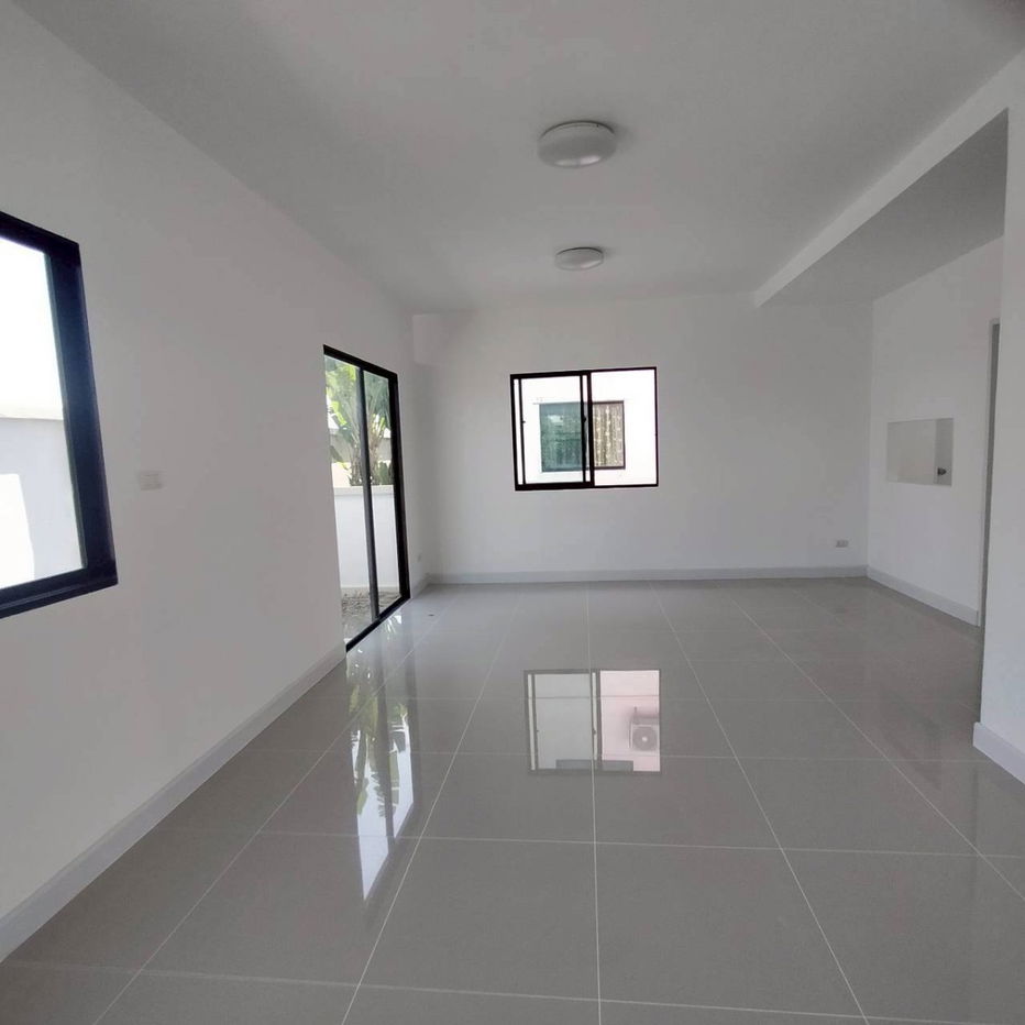 รูป บ้านแฝด ลาดกระบัง หลวงแพ่ง หมู่บ้านโมดิวิลล่า บ้านหลังมุม วิวดี ใกล้สุวรรณภูมิ นัดชม/จอง 085-318-6868 - รูปที่ 20/23