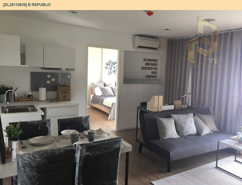 รูป DL25110639 ให้เช่าคอนโด บี รีพับบลิค (B Republic) ใกล้ BTS ปุณณวิธี พร้อมเข้าอยู่ โทรด่วน 0800343450 LineID @655ebbvc - รูปที่ 4/8