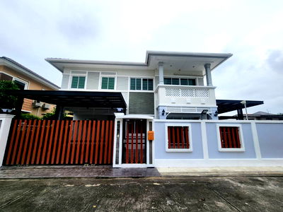 เช่าบ้านเดี่ยว ม.สยาม : ให้เช่าบ้านเดี่ยว 2 ชั้น หลังริม ขนาด 62 ตร.ว. ซอยสวนสราญ ถนนบางเชือกหนัง 9 ตลิ่งชัน  รีโนเวทใหม่ พร้อมอยู่