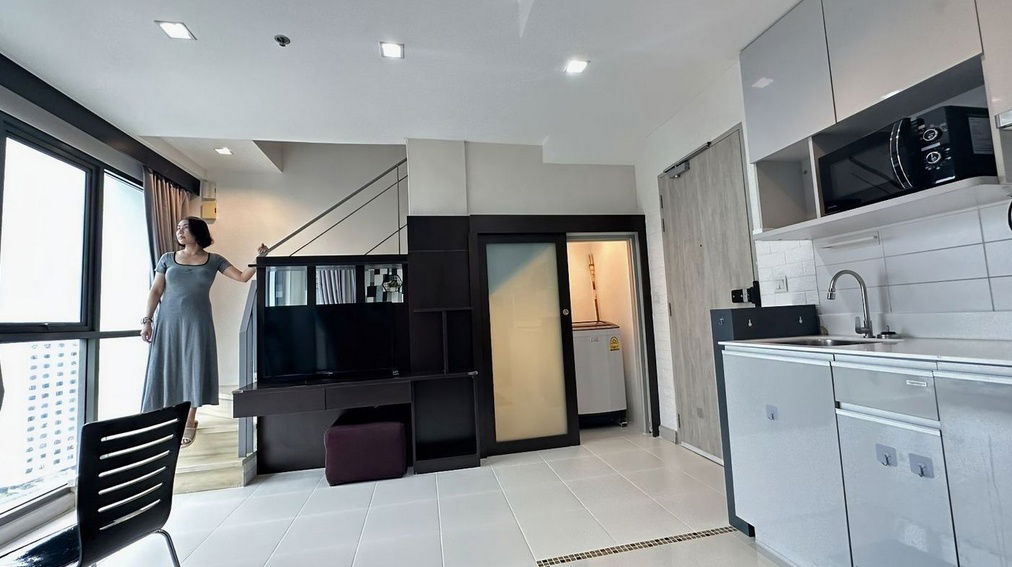 picture 🏢🏢🏢ideo nwerama 9 floor 27 Duplex 1 bedroom 1 toilet 44 sqm.🏢🏢🏢 - 8/22