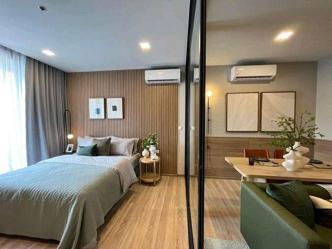picture XT Phayathai【𝐒𝐄𝐋𝐋 & 𝐑𝐄𝐍𝐓】🔥The room is decorated with modern furniture and orange lights, adding a modern🔥 Contact Line ID: @hacondo - 2/6
