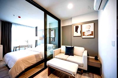 คอนโดให้เช่า : ให้เช่าคอนโด เอ็กซ์ที ห้วยขวาง อาคาร A ชั้น 27 1 ห้องนอน ขนาด 30 ตรม ใกล้ The Street รัชดา