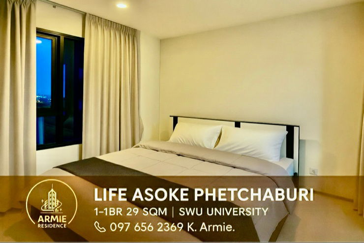 picture 🔥Available 5 Dec 2025 🔥Life Asoke 1-1BR 29 sqm. Complete electrical appliances 097-656-2369 - 1/13