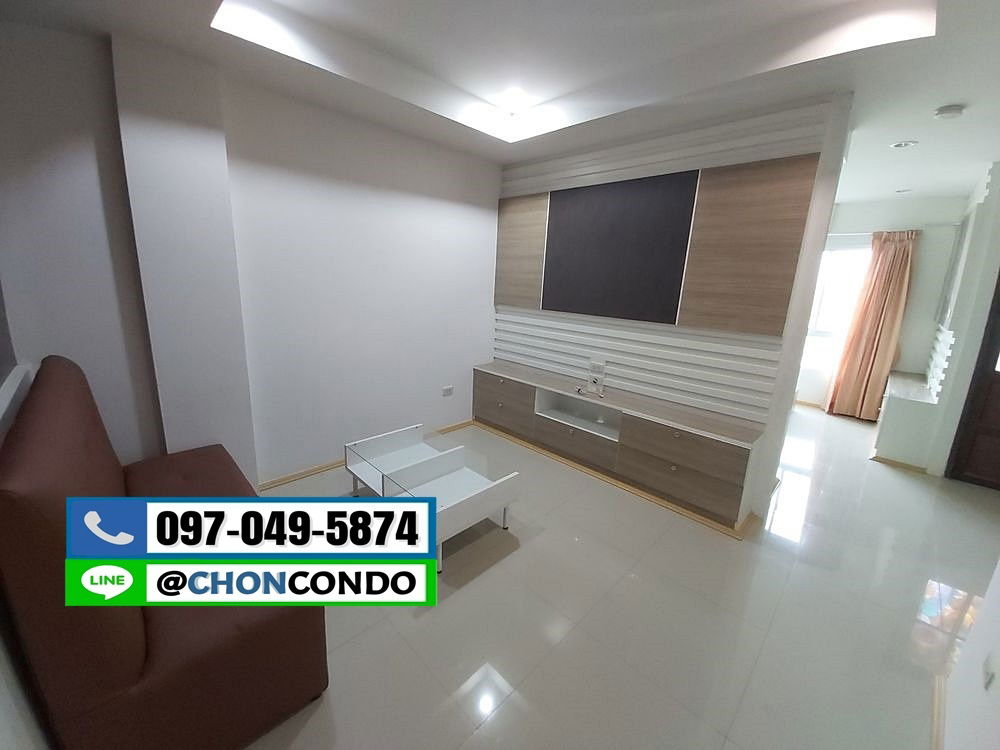 รูป The Room Condo บางแสน ชลบุรี ชั้น4 ใกล้ตลาดปาร์คอิน --------------------Tel/Line 097-049-5874 (FB:@Bangsaen4rent) - รูปที่ 6/13