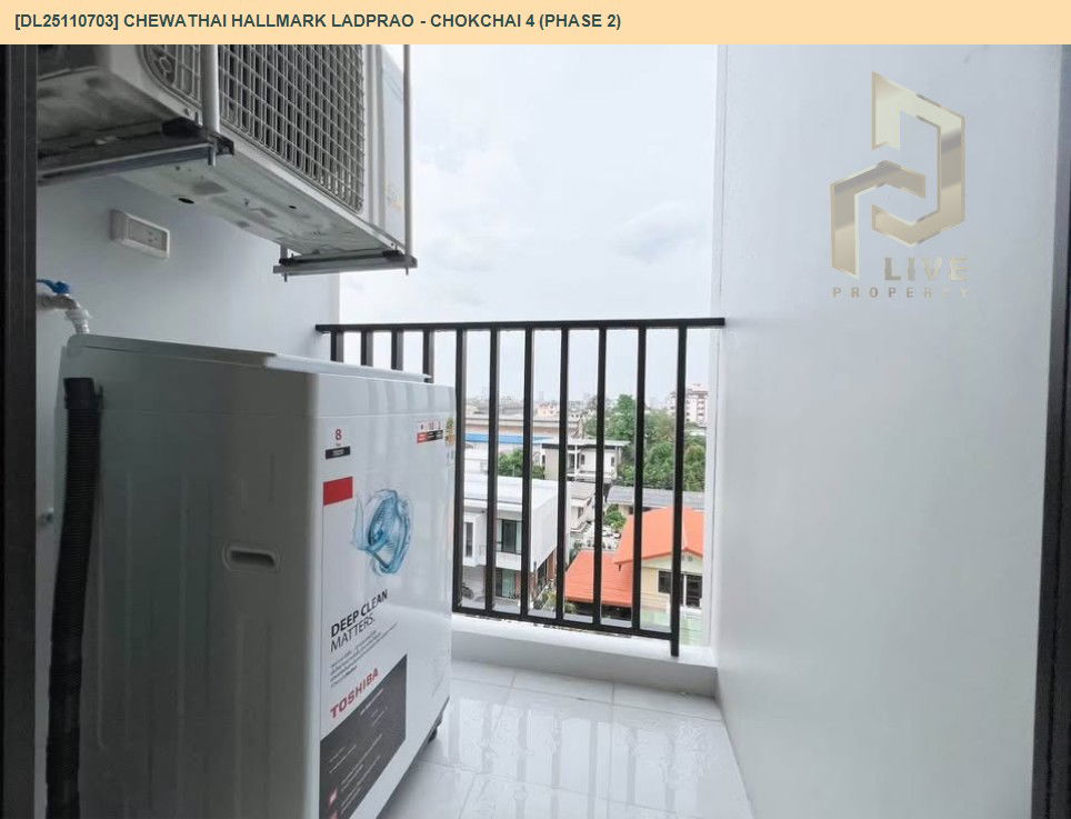 picture DL25110703 Condo for rent, Chewathai Hallmark Ladprao - Chokchai 4 (Phase 2) near -, ready to move in, call urgently 0638692663 LineID @534wlwof - 10/10