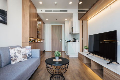 🚩 For Rent Condo NOBLE BE33 Building 1, Floor 7,1 bed room, Room size 35.00 sqm