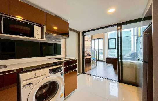 picture Condo for rent, Duplex 2 floors, corner room, Knightsbridge Space Ratchayothin, next to BTS Phahon Yothin 24, size 49 sq m, 14th floor - 3/11