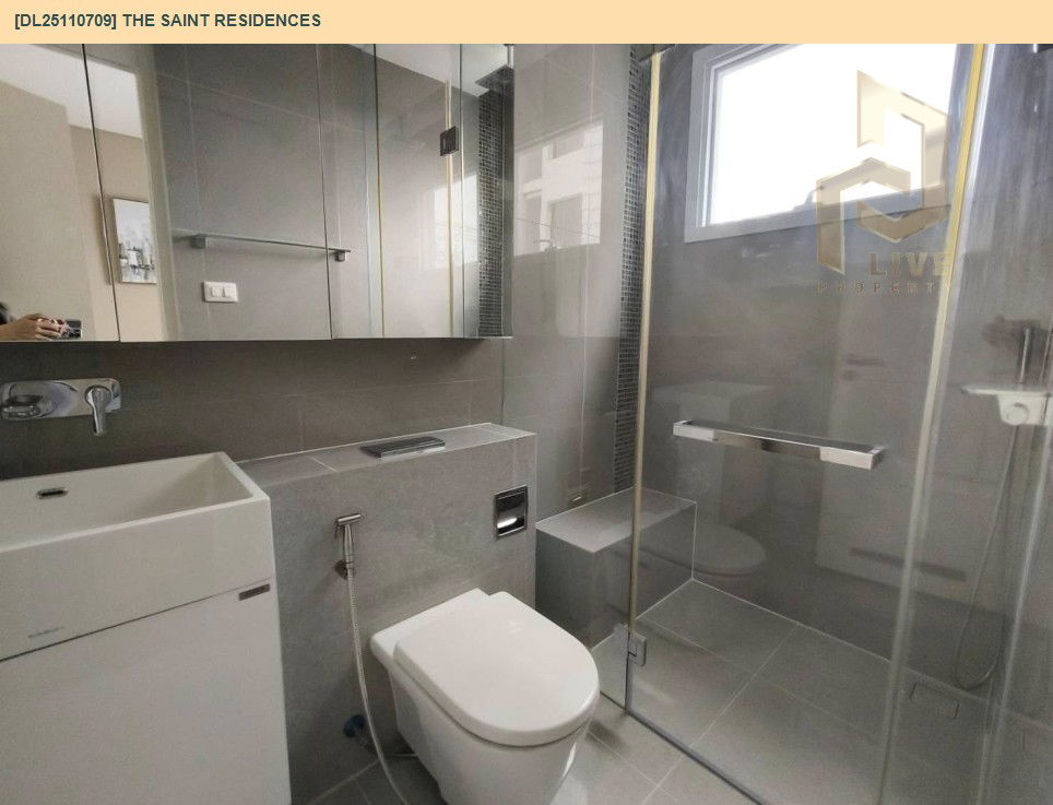 รูป DL25110709 ให้เช่าคอนโด เดอะ เซนต์ เรสซิเดนซ์ (The Saint Residences) ใกล้ MRT พหลโยธิน พร้อมเข้าอยู่ โทรด่วน 0653619502 LineID @534wlwof - รูปที่ 6/7