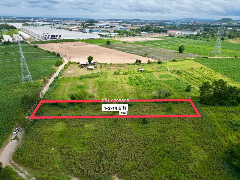 picture Beautiful land plot for sale, Bo Win, Sriracha, near Pinthong 3 Industrial Estate - 1/5