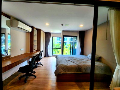 คอนโดให้เช่า : 🏡 ให้เช่า Kave Town Space💖  ✨ ตึก B ชั้น 3 ห้องใหญ่ ระเบียงยื่น สุดทางเดิน