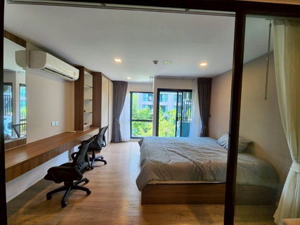 รูปภาพ 🏡 ให้เช่า Kave Town Space💖 ✨ ตึก B ชั้น 3 ห้องใหญ่ ระเบียงยื่น สุดทางเดิน