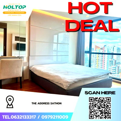 เช่าคอนโด BTS เซนต์หลุยส์ : #Z3104💥 101168 🔥ให้เช่าคอนโด The Address Sathon